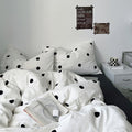 Classic Black & White Polka Dot Bedding Set