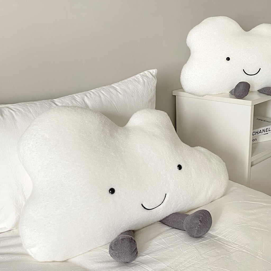 Happy Cloud Plush Throw Pillow