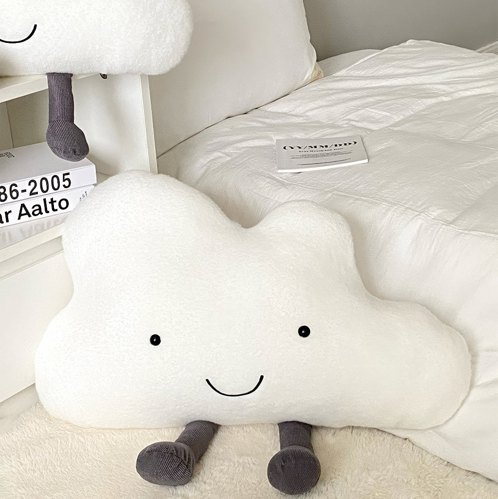 Happy Cloud Plush Throw Pillow
