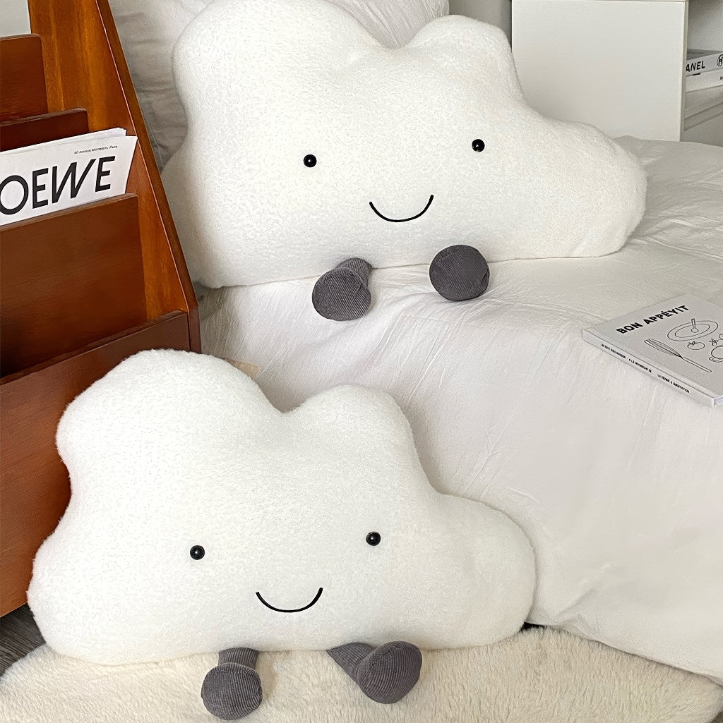 Happy Cloud Plush Throw Pillow