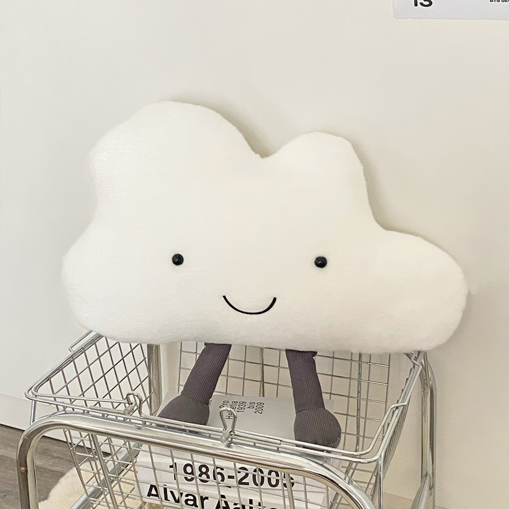 Happy Cloud Plush Throw Pillow