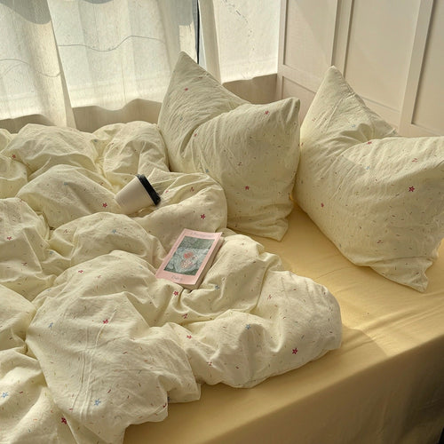 Colorful Sprinkles Creamy Pastel Bedding Set