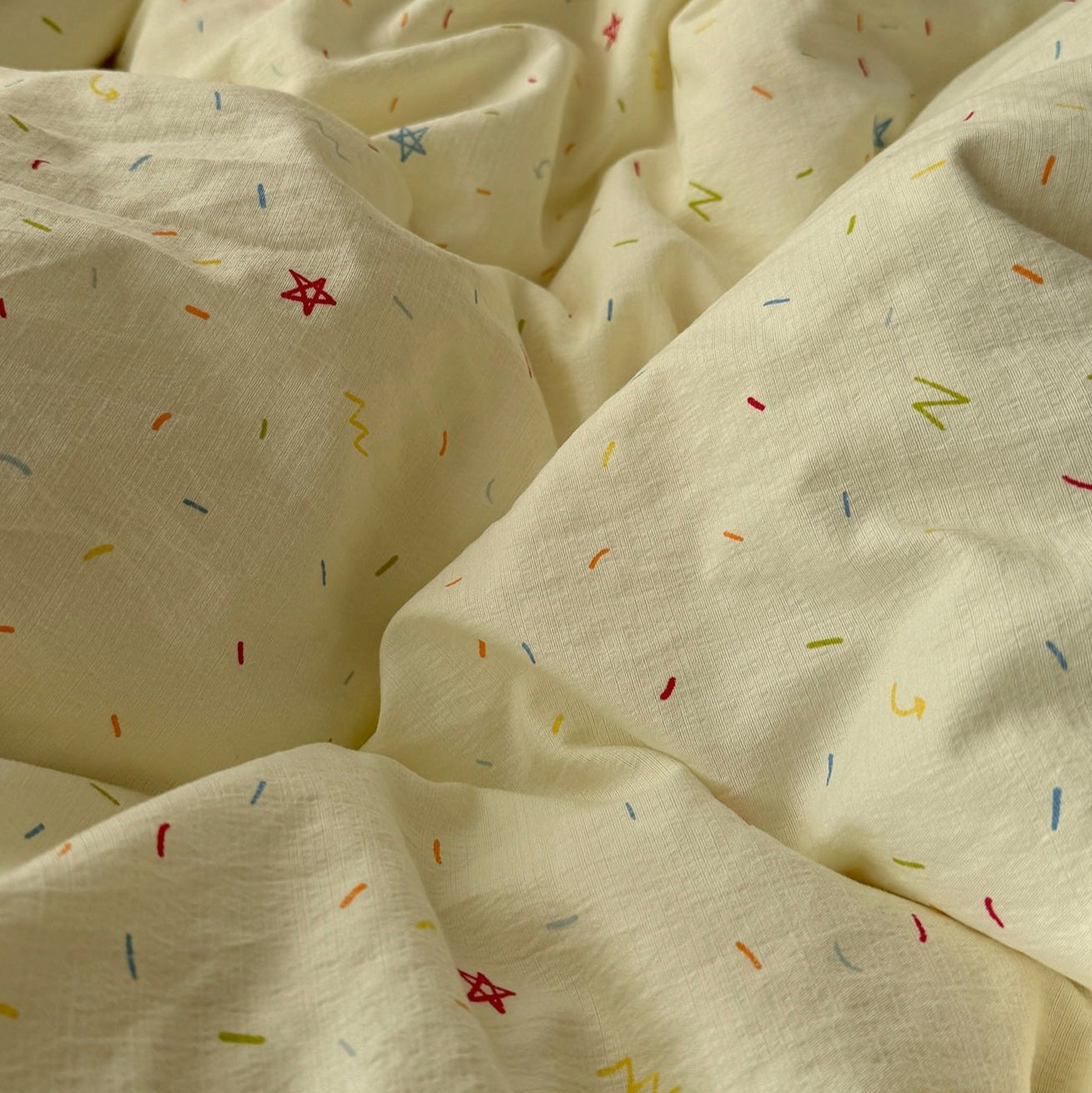 Colorful Sprinkles Creamy Pastel Bedding Set